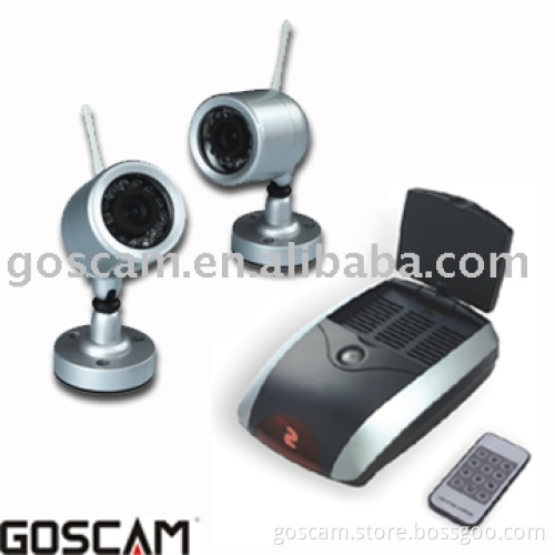 2.4GHz 1 plus 2 Day/Night Wireless Camera Kit 812C2